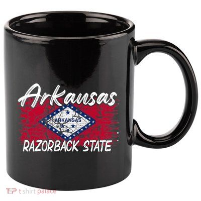 Funny Arkansas Razorback State 11oz C Handle Ceramic Mug