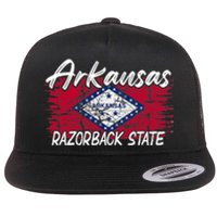 Funny Arkansas Razorback State Flat Bill Trucker Hat