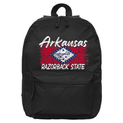Funny Arkansas Razorback State 16 in Basic Backpack