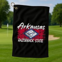 Funny Arkansas Razorback State Golf Towel