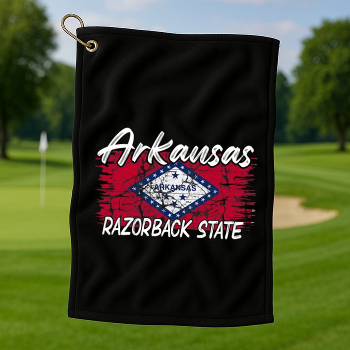 Funny Arkansas Razorback State Golf Towel