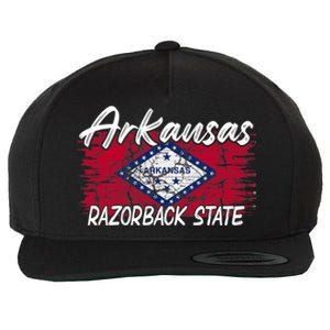 Funny Arkansas Razorback State Wool Snapback Cap