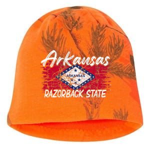 Funny Arkansas Razorback State Kati - Camo Knit Beanie