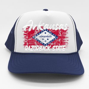 Funny Arkansas Razorback State Trucker Hat