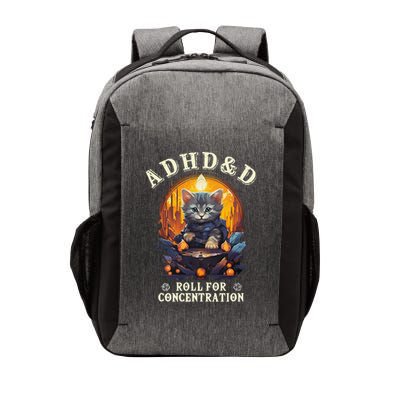 Funny Adhd&D Roll For Concentration Cat Roleplaying Game Vector Backpack