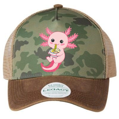 Funny Axolotl Ra Design Legacy Tie Dye Trucker Hat