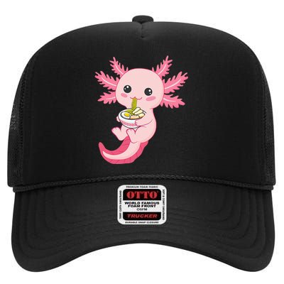 Funny Axolotl Ra Design High Crown Mesh Back Trucker Hat