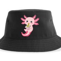 Funny Axolotl Ra Design Sustainable Bucket Hat