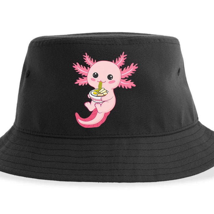 Funny Axolotl Ra Design Sustainable Bucket Hat