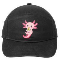 Funny Axolotl Ra Design 7-Panel Snapback Hat