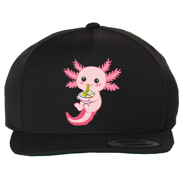 Funny Axolotl Ra Design Wool Snapback Cap