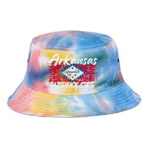 Funny Arkansas Razorback State Tie Dye Newport Bucket Hat