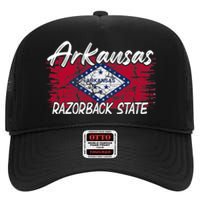 Funny Arkansas Razorback State High Crown Mesh Back Trucker Hat