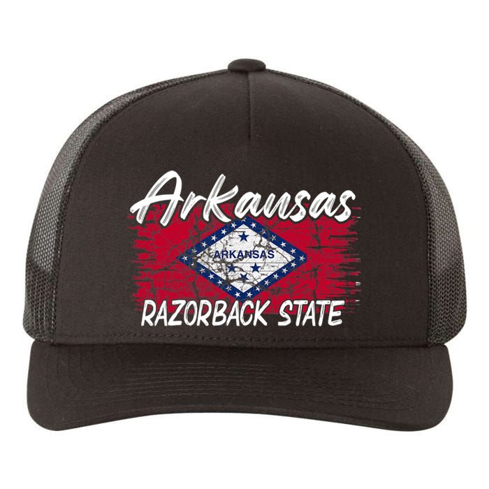 Funny Arkansas Razorback State Yupoong Adult 5-Panel Trucker Hat