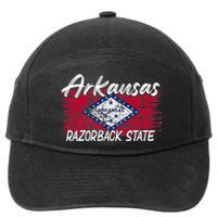 Funny Arkansas Razorback State 7-Panel Snapback Hat