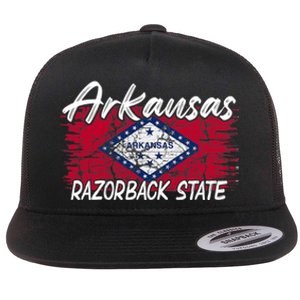 Funny Arkansas Razorback State Flat Bill Trucker Hat