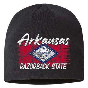 Funny Arkansas Razorback State Sustainable Beanie