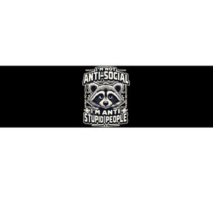 Funny Antisocial Raccoon Adult Humor Introvert Bumper Sticker