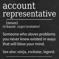 Funny Account Representative Definition Cute Gift Cool Comfort Performance Bucket Hat