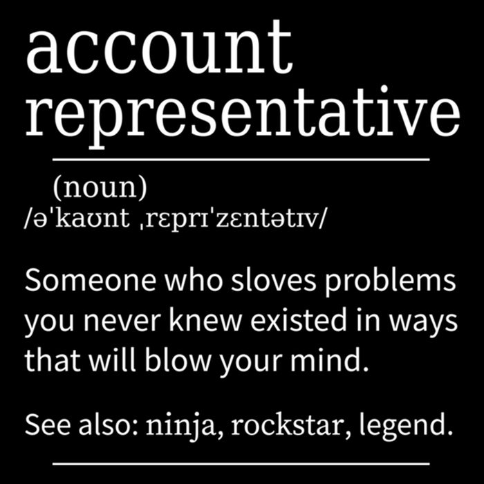 Funny Account Representative Definition Cute Gift Cooling Performance Crew T-Shirt