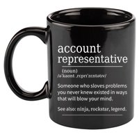 Funny Account Representative Definition Cute Gift 11oz C Handle Ceramic Mug
