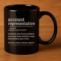 Funny Account Representative Definition Cute Gift 11oz C Handle Ceramic Mug