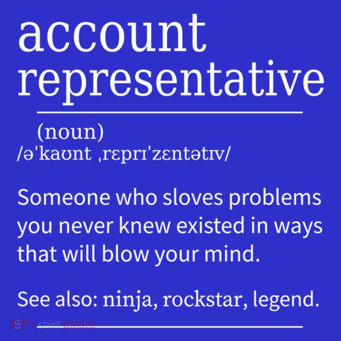 Funny Account Representative Definition Cute Gift Poster