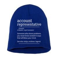 Funny Account Representative Definition Cute Gift Short Acrylic Beanie