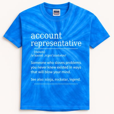 Funny Account Representative Definition Cute Gift Kids Tie-Dye T-Shirt