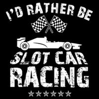 Formula Auto Racing Slot Car Checkered Flag Gift Cooling Performance Crew T-Shirt