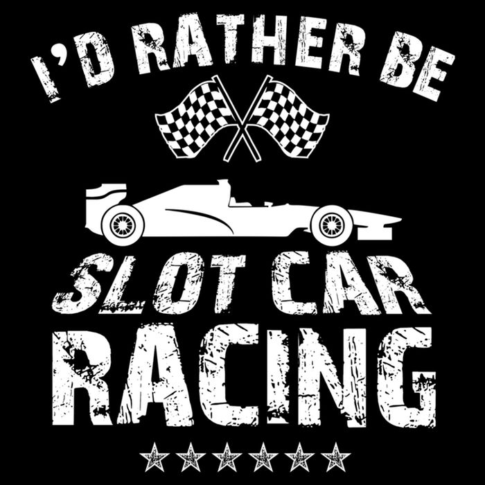 Formula Auto Racing Slot Car Checkered Flag Gift Cooling Performance Crew T-Shirt