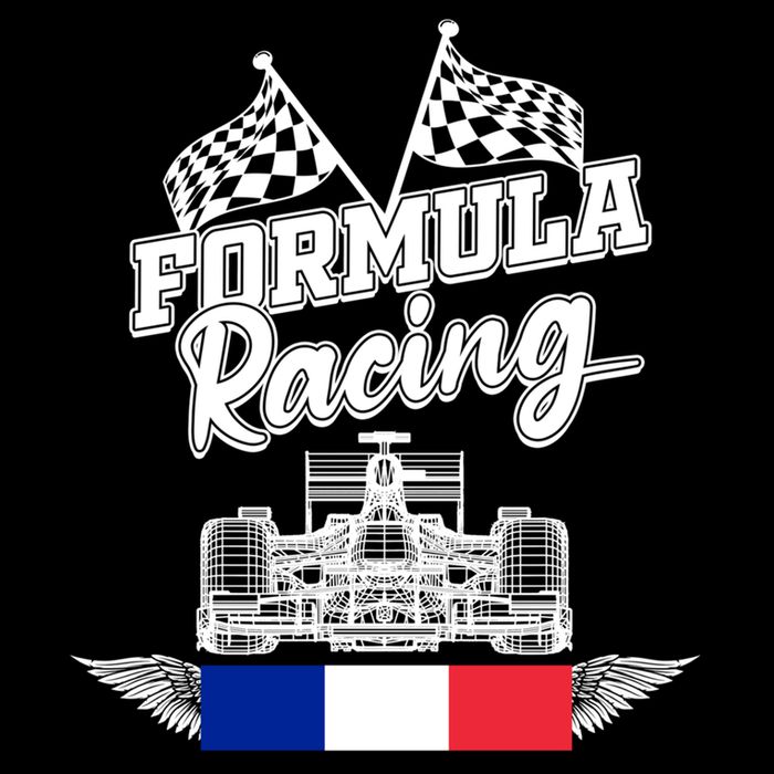 French Auto Race France Flag Formula Racing Car Racer Fans Gift Impact Tech Backpack