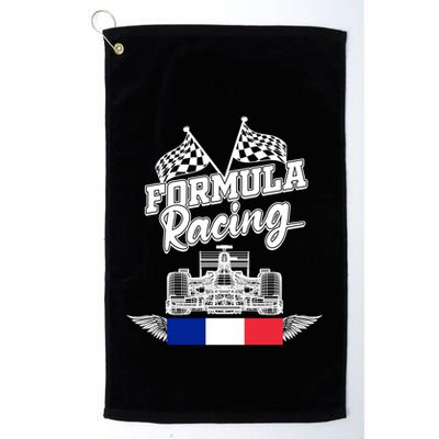 French Auto Race France Flag Formula Racing Car Racer Fans Gift Golf Towel