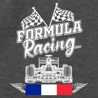 French Auto Race France Flag Formula Racing Car Racer Fans Gift Vector Backpack