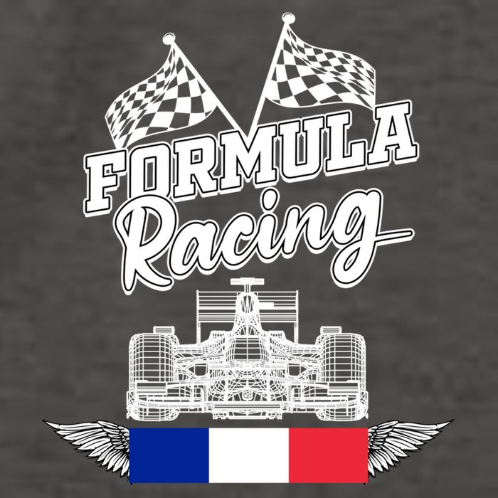 French Auto Race France Flag Formula Racing Car Racer Fans Gift Vector Backpack