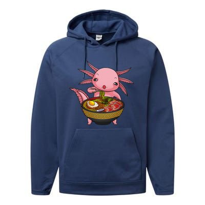 Funny Axolotl Ra Noodle Japanese Art  Performance Fleece Hoodie