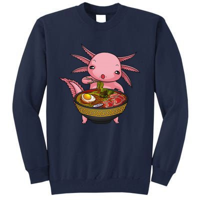 Funny Axolotl Ra Noodle Japanese Art  Tall Sweatshirt