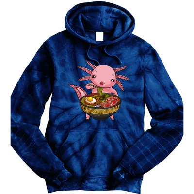 Funny Axolotl Ra Noodle Japanese Art  Tie Dye Hoodie