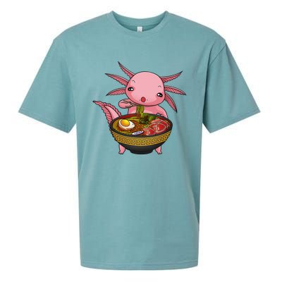 Funny Axolotl Ra Noodle Japanese Art  Sueded Cloud Jersey T-Shirt