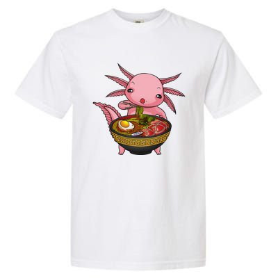 Funny Axolotl Ra Noodle Japanese Art  Garment-Dyed Heavyweight T-Shirt