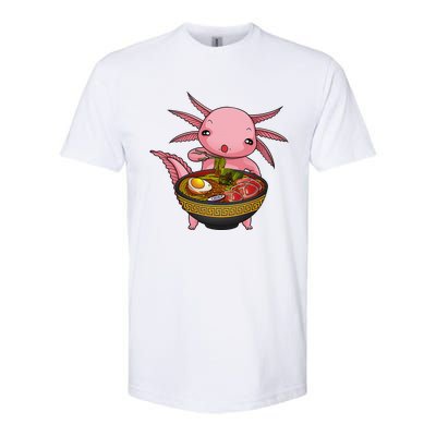 Funny Axolotl Ra Noodle Japanese Art  Softstyle® CVC T-Shirt