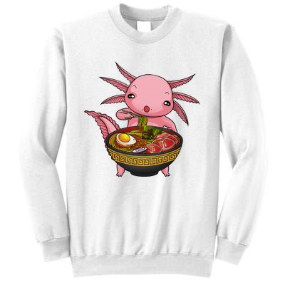 Funny Axolotl Ra Noodle Japanese Art  Sweatshirt