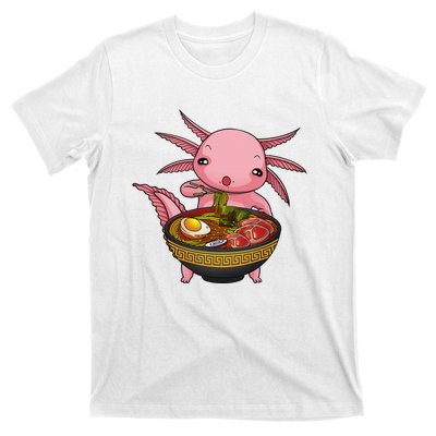 Funny Axolotl Ra Noodle Japanese Art  T-Shirt