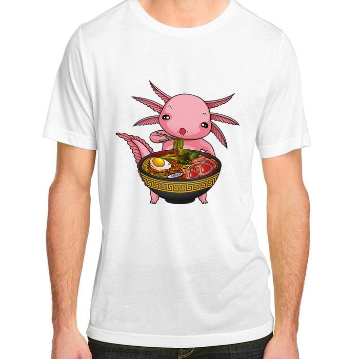 Funny Axolotl Ra Noodle Japanese Art  Adult ChromaSoft Performance T-Shirt