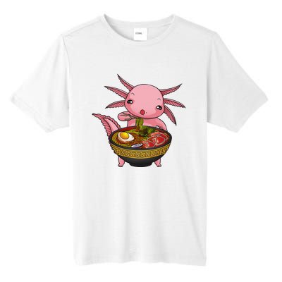 Funny Axolotl Ra Noodle Japanese Art  Tall Fusion ChromaSoft Performance T-Shirt