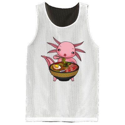 Funny Axolotl Ra Noodle Japanese Art  Mesh Reversible Basketball Jersey Tank