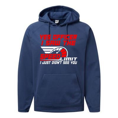 Funny Auto Racing For Car And Motorcycle Enthusiasts Gift Performance Fleece Hoodie