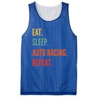 Funny Auto Racing Gift Eat Sleep Auto Racing Repeat Great Gift Mesh Reversible Basketball Jersey Tank