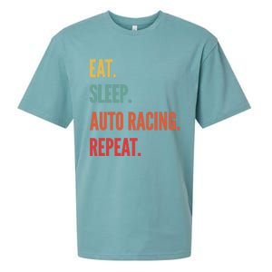 Funny Auto Racing Gift Eat Sleep Auto Racing Repeat Great Gift Sueded Cloud Jersey T-Shirt