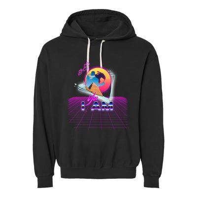 Funny Aesthetic Retro Vaporwave Synthwave Avdol Yes I Am Meme Quote Garment-Dyed Fleece Hoodie